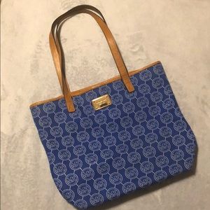 Adorable Blue & White Michael Kors logo bag